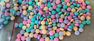 colorful rainbow fentanyl pills